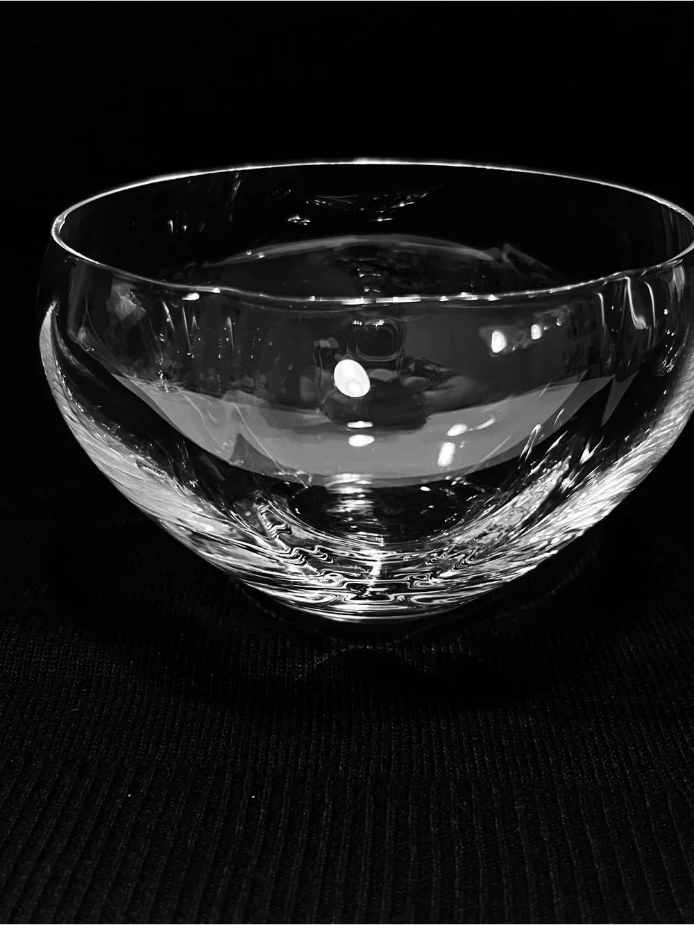 Vintage Simon Pierce Crystal Desert Bowls Set of 3-4.5” Diameter